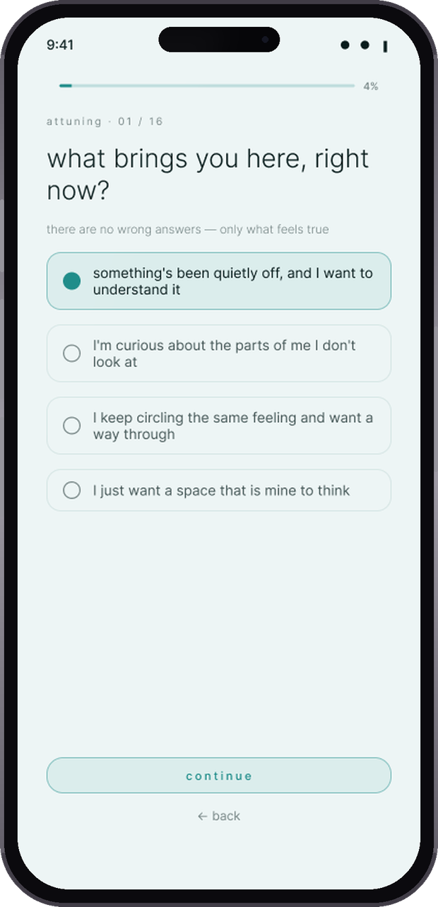 The attuning questions